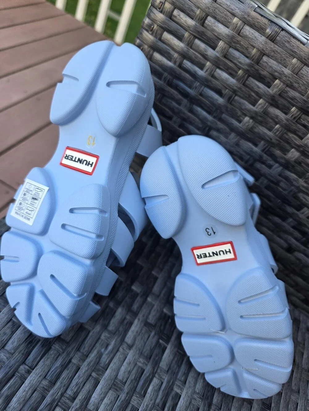 Hunter Little Kids Belize Kid's Casual Sandals, Light Blue, K13